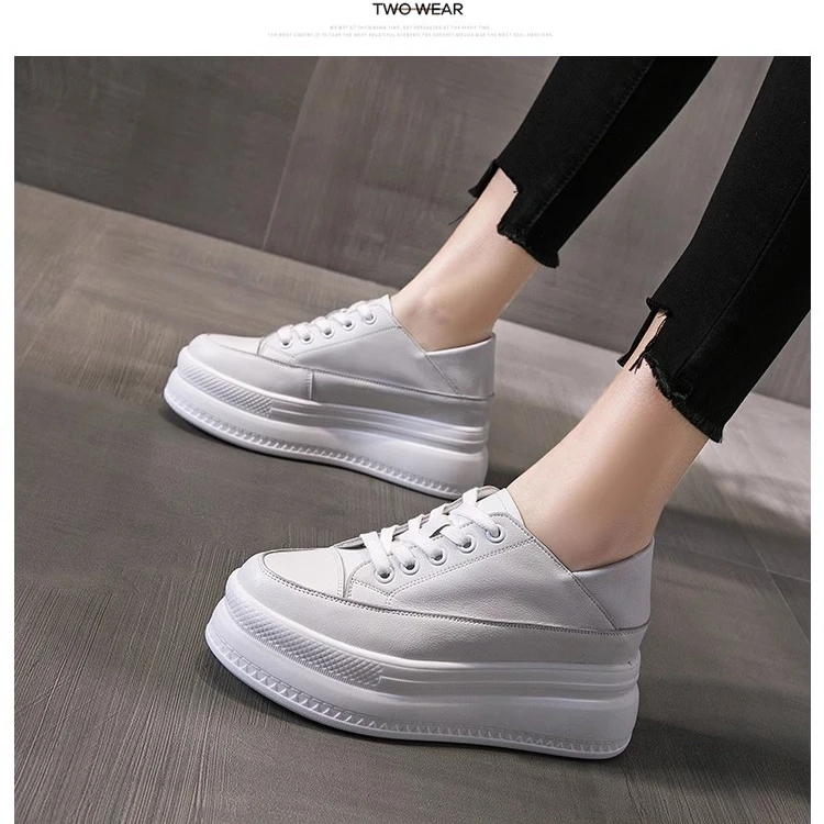 2025秋季新款小白鞋女内增高8厘米小个子厚底百搭显瘦松糕鞋爆款