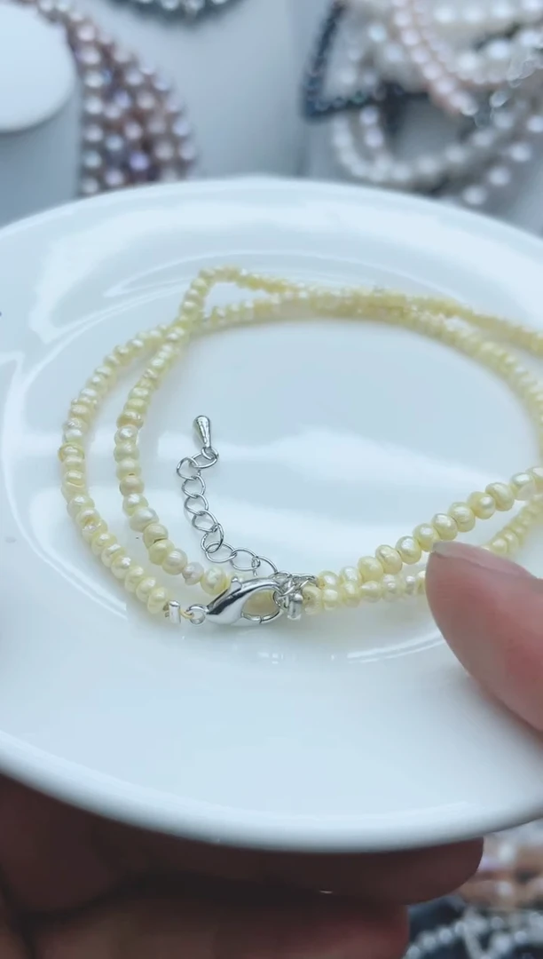 【闪购商品】淡水珍珠颈饰钛钢1