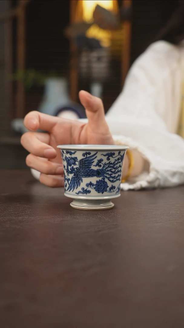 杯景德镇陶瓷杯碗柴烧多人T46