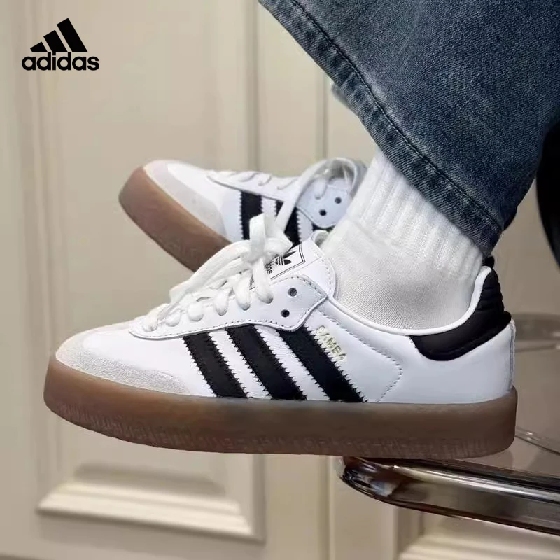 adidas/阿迪达斯女鞋SAMBAE W复古经典低帮T头鞋运动休闲德训鞋