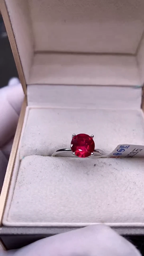 【闪购商品】红宝石戒指银S925镶嵌..........