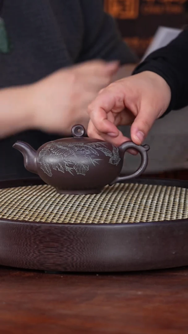 【闪购商品】紫砂茶壶赵克南16-100 天青泥圆月