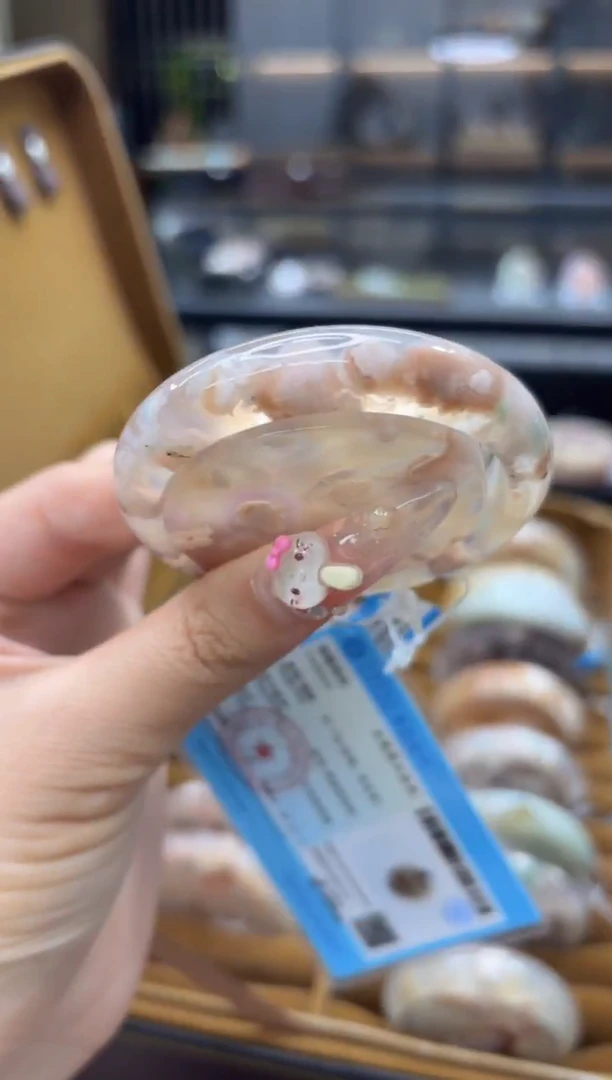 未镶嵌手镯石英质玉176(52圈赠送镯心)