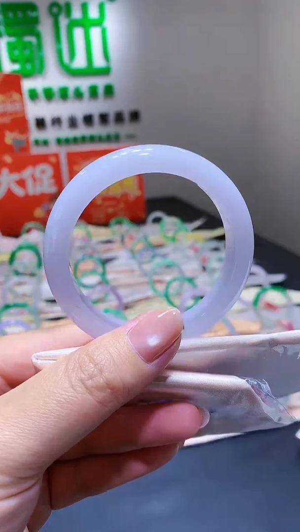 未镶嵌手镯翡翠-k87  天然缅甸A货翡翠54.5正圈