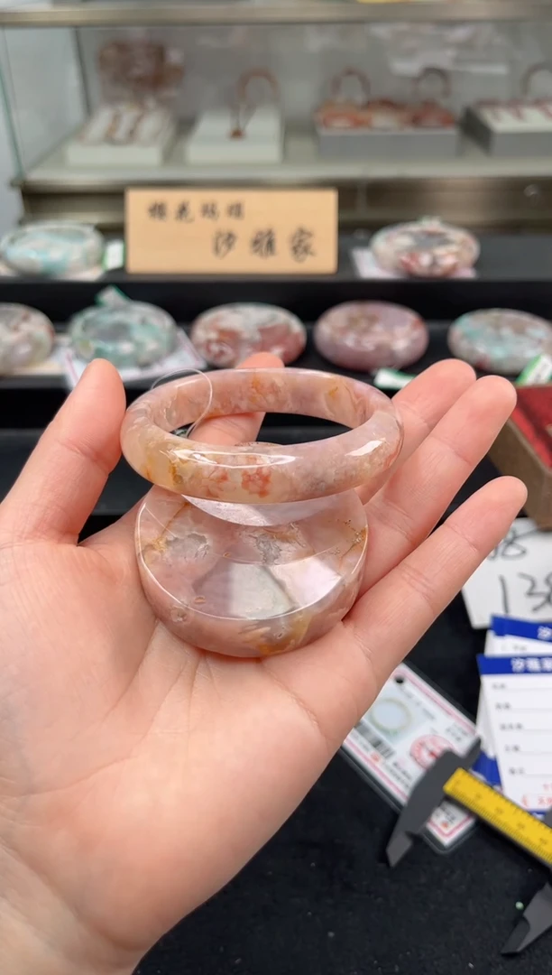 未镶嵌手镯石英质玉58圈口（赠品镯心）s95124