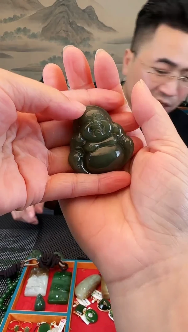 颈饰未镶嵌和田玉4.5大佛公