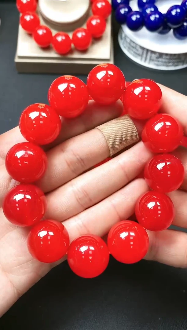 【闪购商品】玛瑙/玉髓手链未镶嵌血胆金莲鱼头料卡20