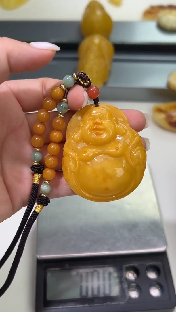裸石琥珀未镶嵌琥珀蜜蜡吊坠
