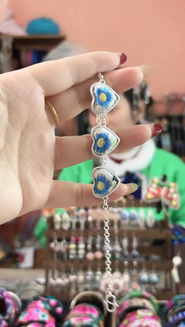 织绣艺枝独绣手工饰品144