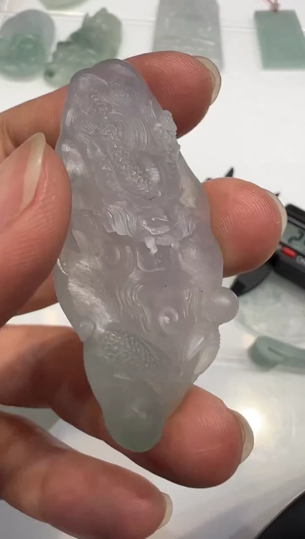 未镶嵌定制翡翠龙牌