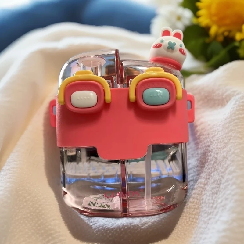 A2774  提绳款背带带提绳网红吸管杯双饮口直饮杯0吸管