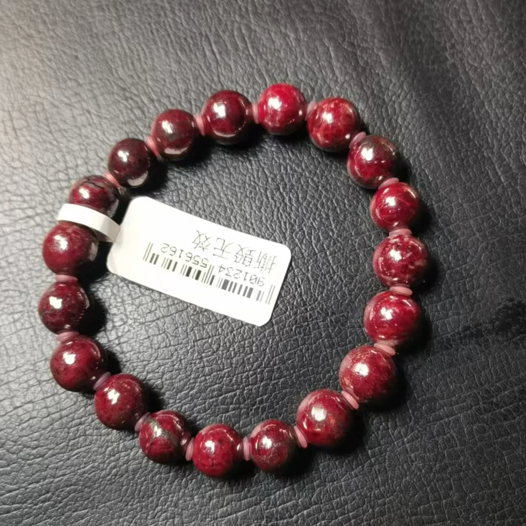 天然辰砂天然朱砂原矿手串