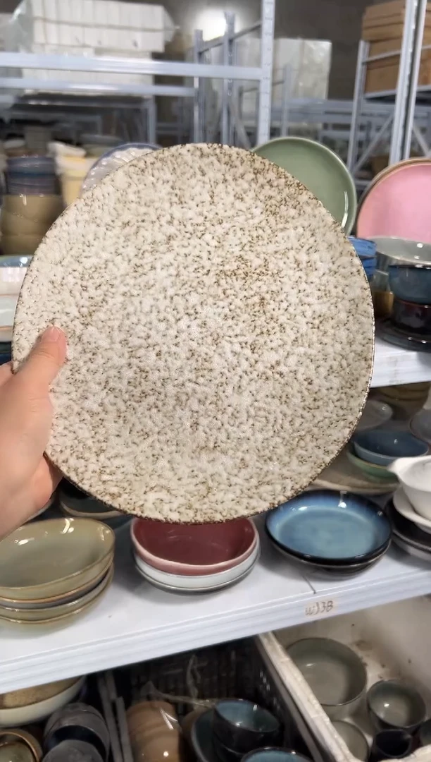 陶瓷外贸尾货瑕疵满20包邮X椭圆大盘