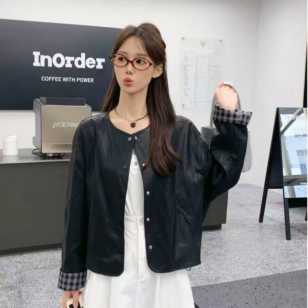 蛋白皮皮衣外套2025年春款