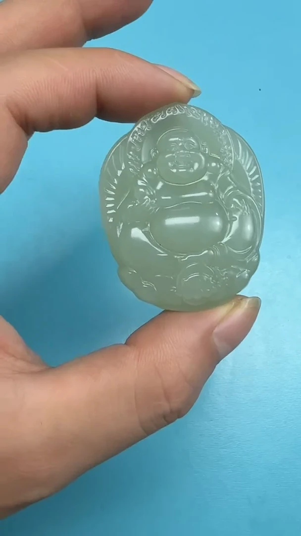 颈饰未镶嵌和田玉006（双面雕刻）