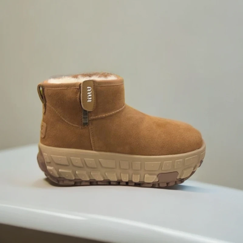 6721-C5-轮胎底厚底加绒雪地靴