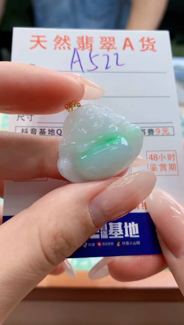 翡翠未镶嵌颈饰天然A货翡翠挂件
