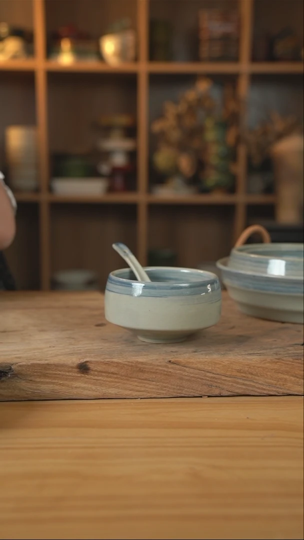 青云系列的钵钵米饭碗加勺子