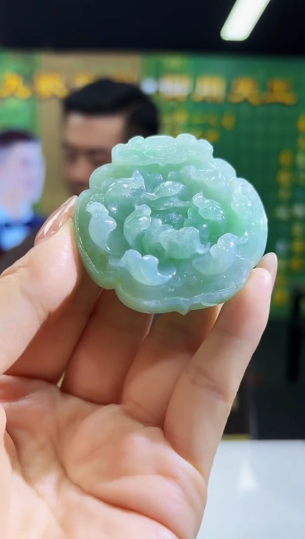 定制翡翠未镶嵌0718/Y/花开富贵