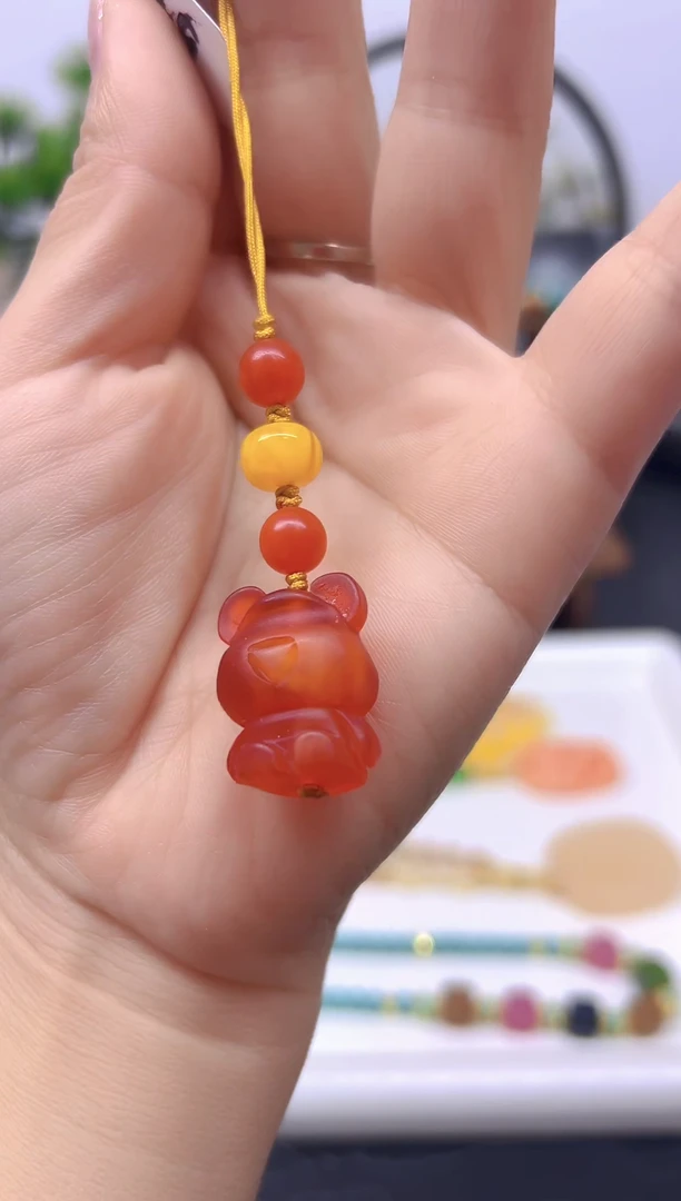 【闪购商品】蜜蜡手链未镶嵌手机链T58