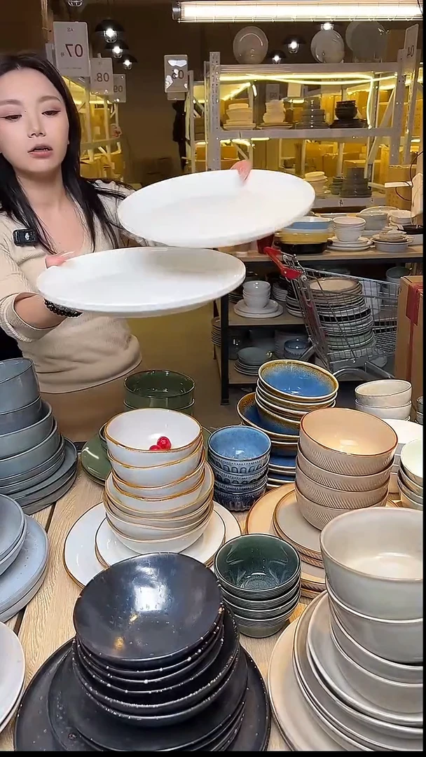 瓷35外贸尾货窑变釉下彩默外微瑕