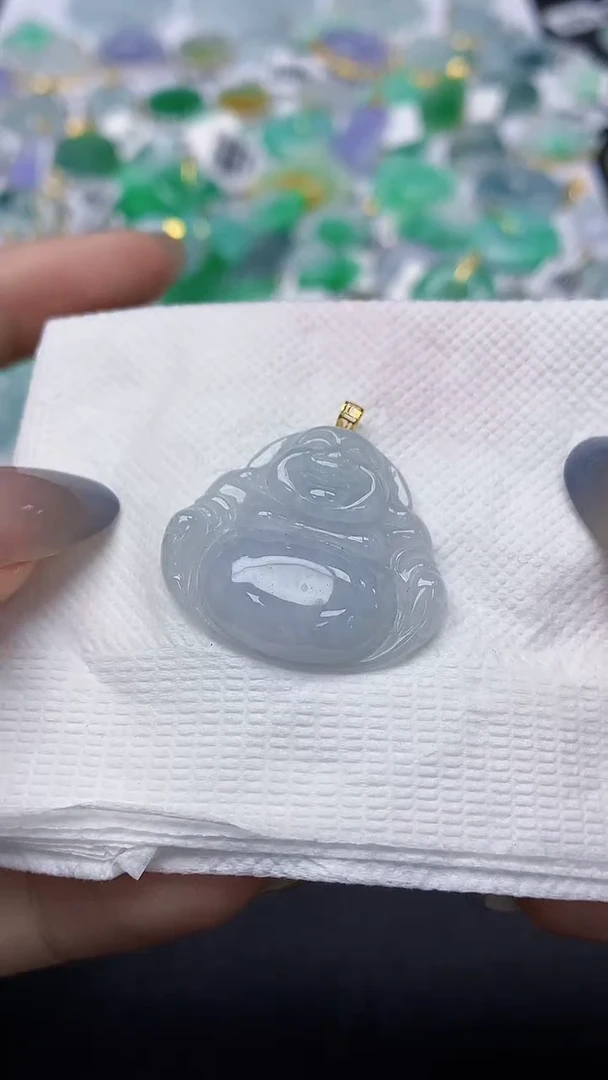 翡翠未镶嵌颈饰天然缅甸a货翡翠