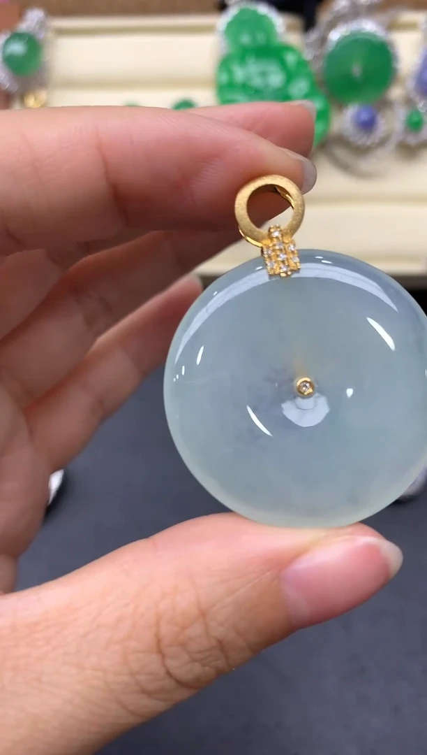 【闪购商品】翡翠颈饰18K金镶嵌384-中国好珍宝