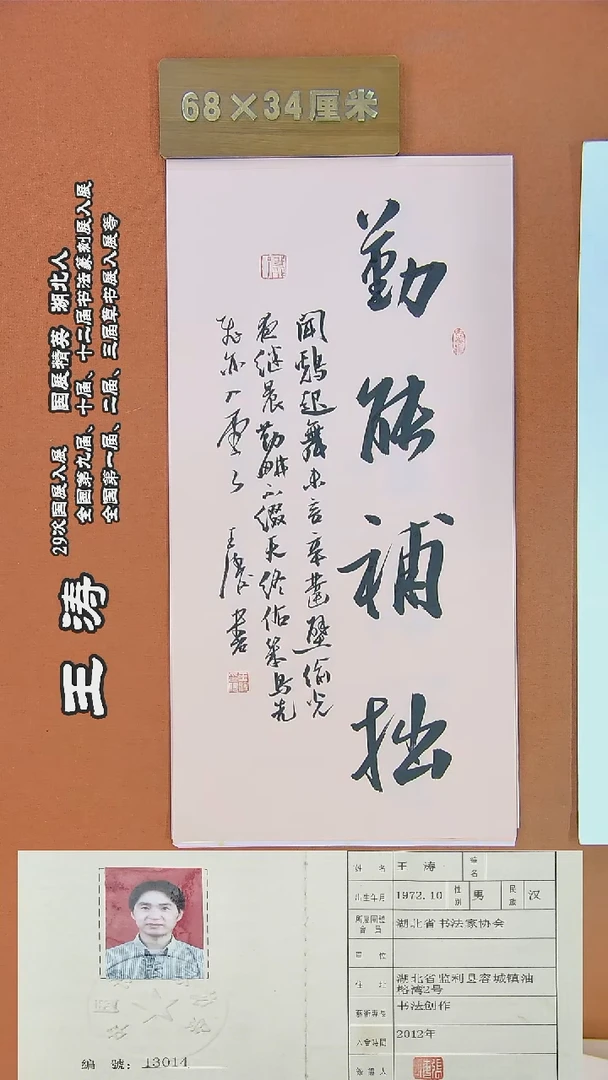 书法90R王涛书法作品