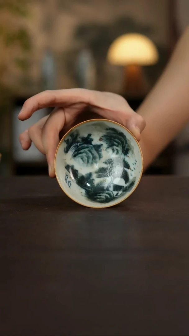 杯景德镇陶瓷杯碗柴烧多人