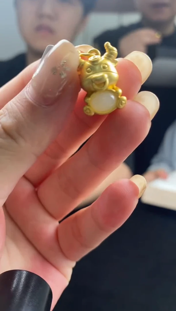 和田玉银S925镶嵌吊坠(不含链)吊坠