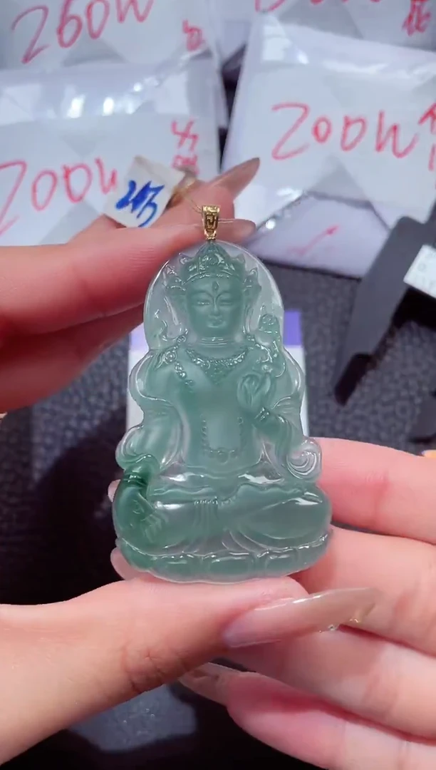 颈饰18K金镶嵌翡翠151