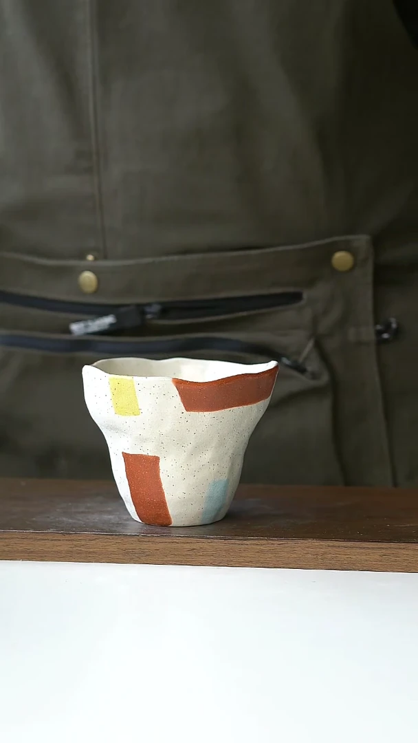 【闪购商品】陶瓷有夏若彩手握杯260ml@4-2@