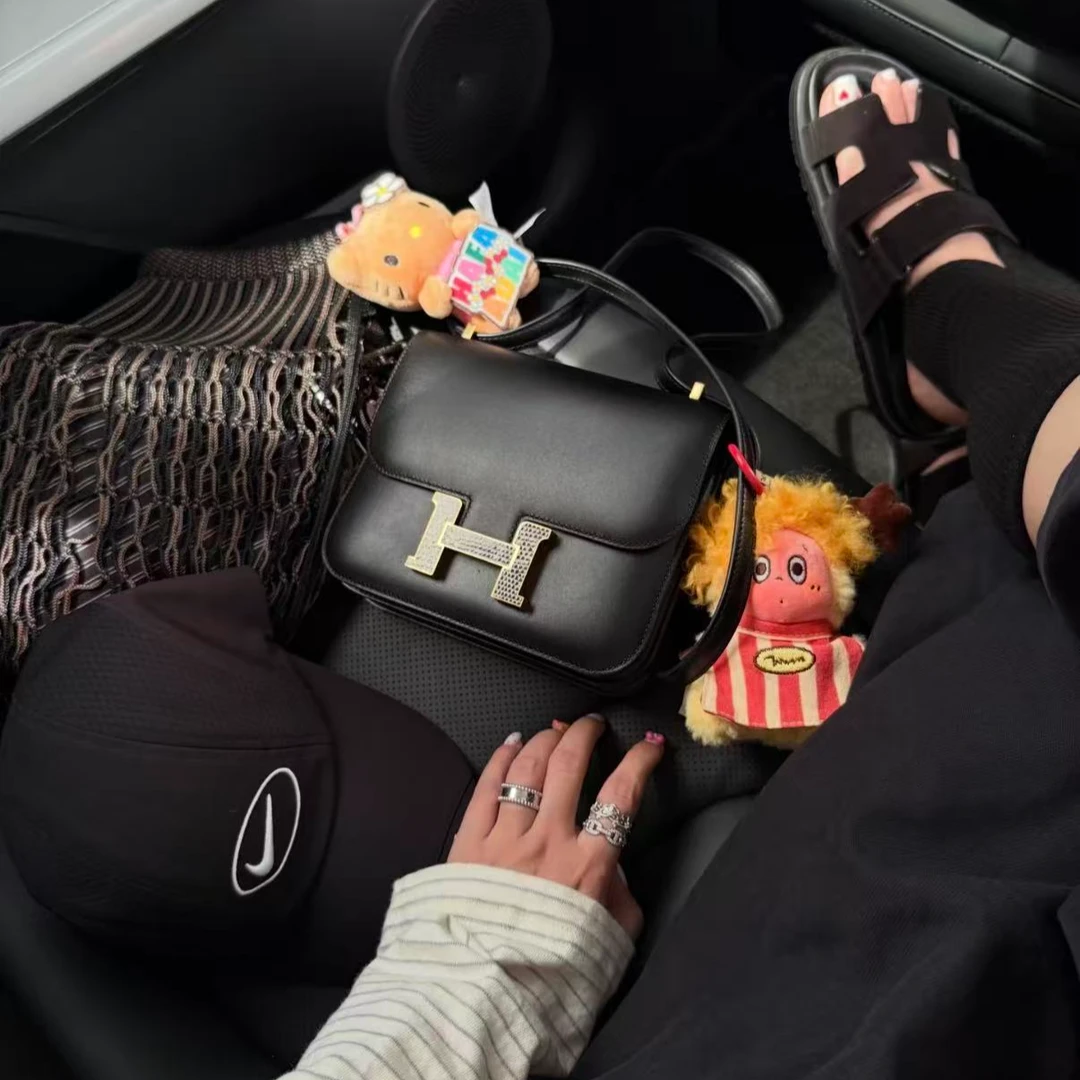 99新 Hermes/爱马仕 展会外场！黑金特殊扣康康包19