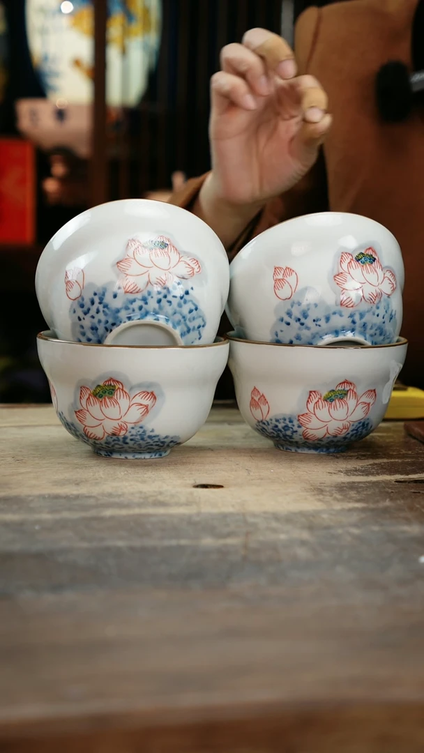 【闪购商品】瓷片景德镇纯手工釉下彩精品餐具