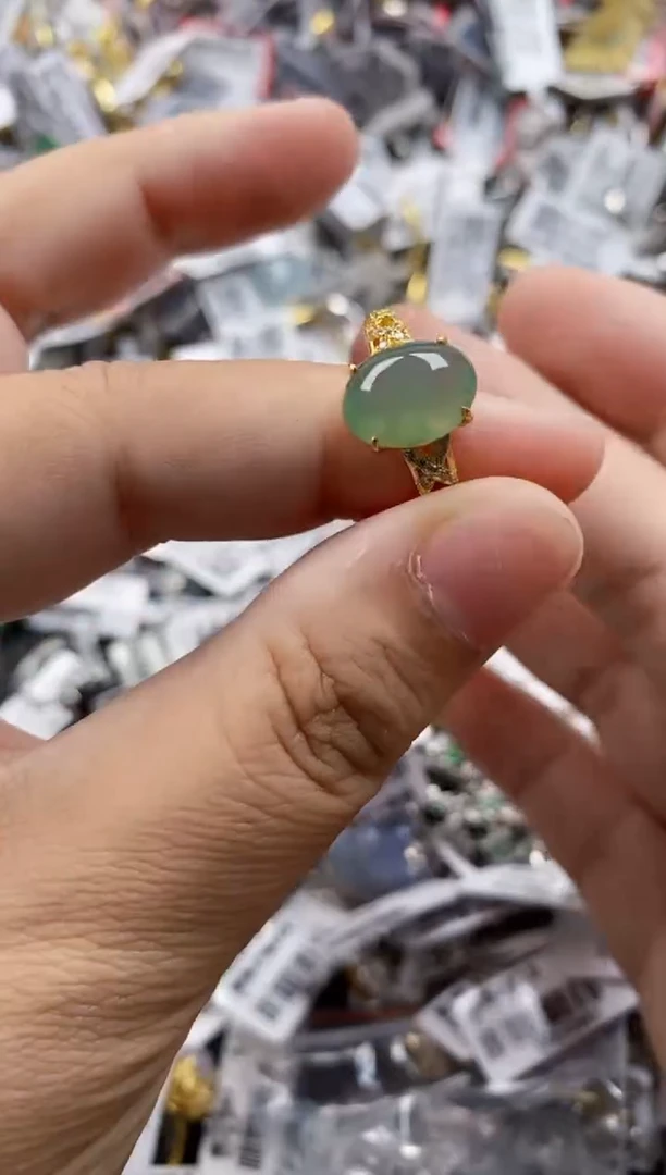 翡翠戒指银S925镶嵌1111     9