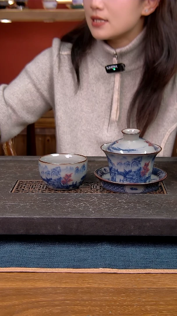 简装家用款2件套 老陶泥开片纹陶瓷茶具