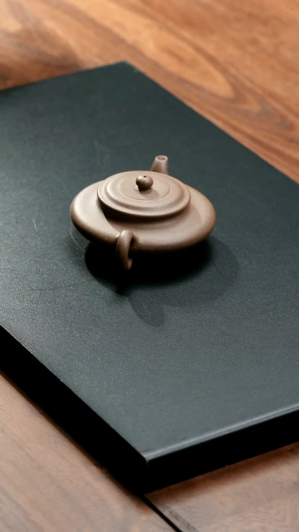 【闪购商品】紫砂茶壶五堂 虚扁-源远堂藏-大彬制