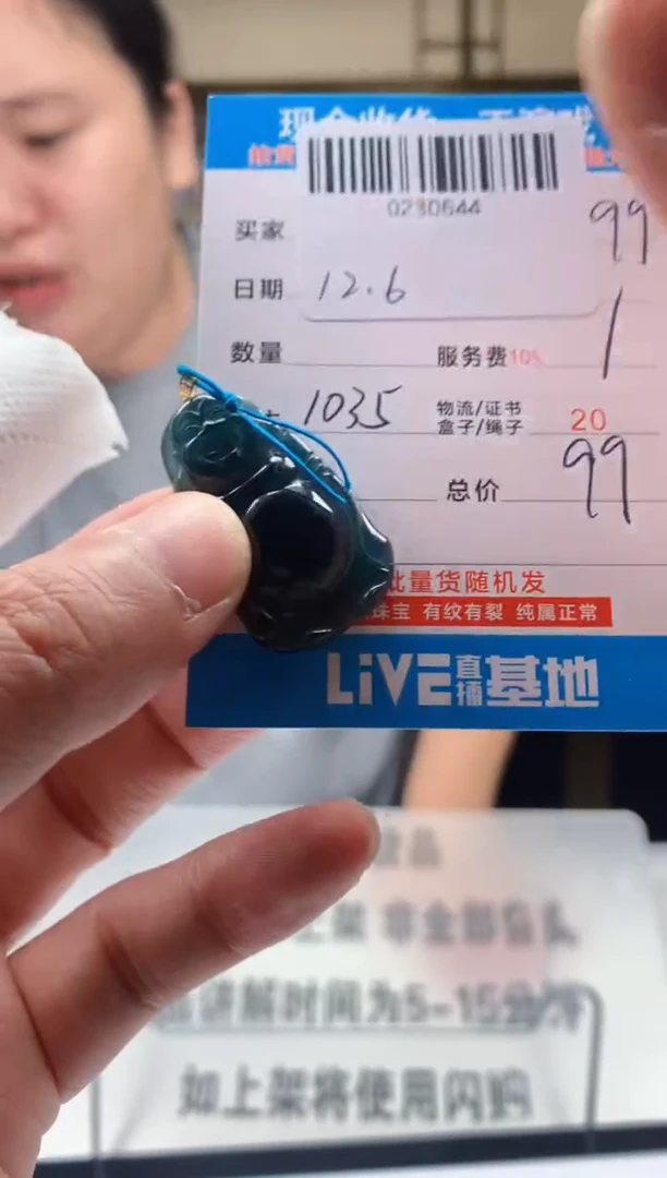 颈饰未镶嵌翡翠天然翡翠A货拍一发一