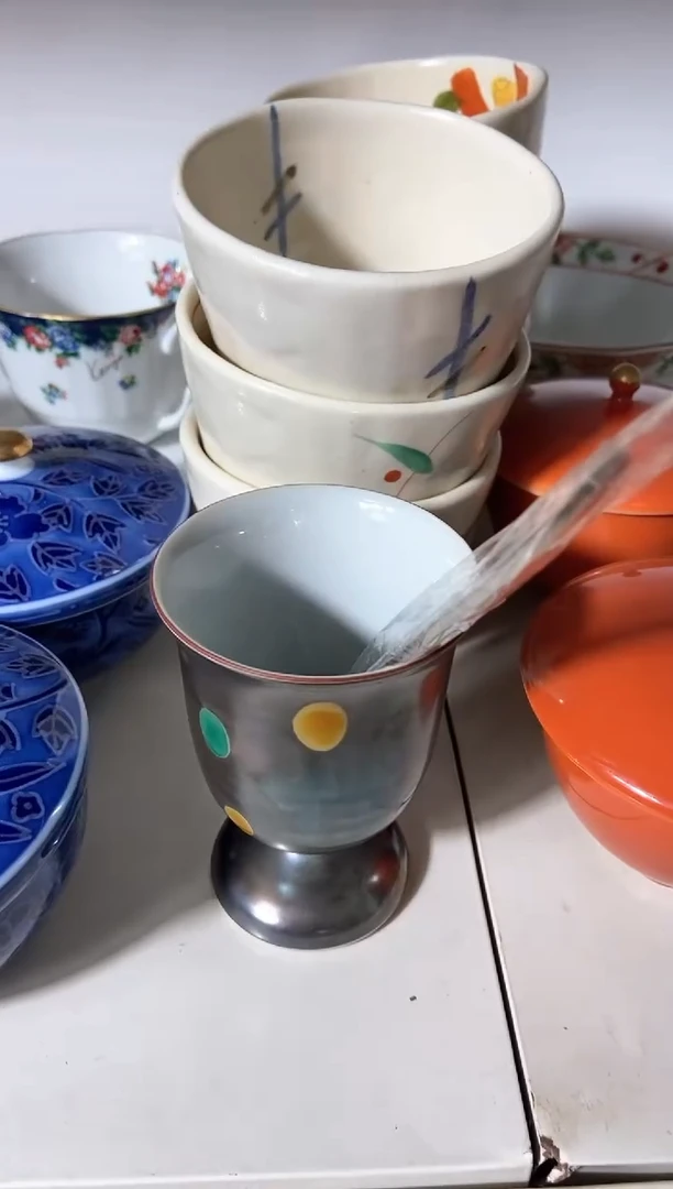 瓷片黑色高足瓷器四十五包邮偏远除外