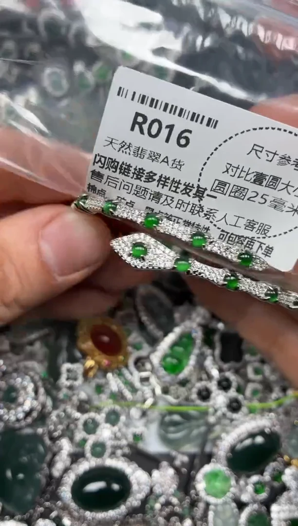 颈饰未镶嵌翡翠R016手镯