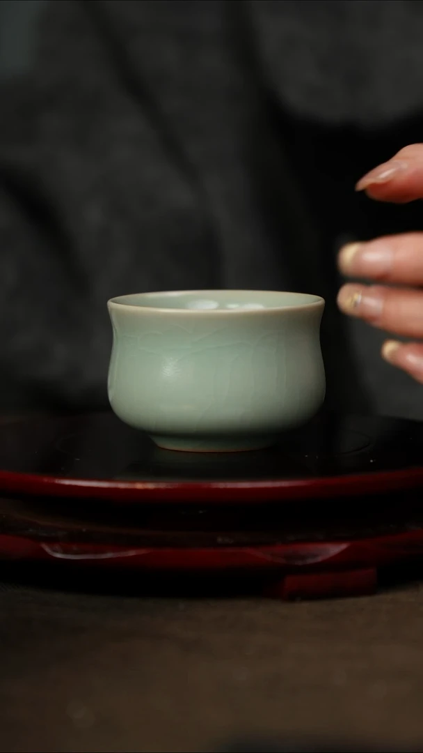 全品 福袋杯 无底款 仿古釉