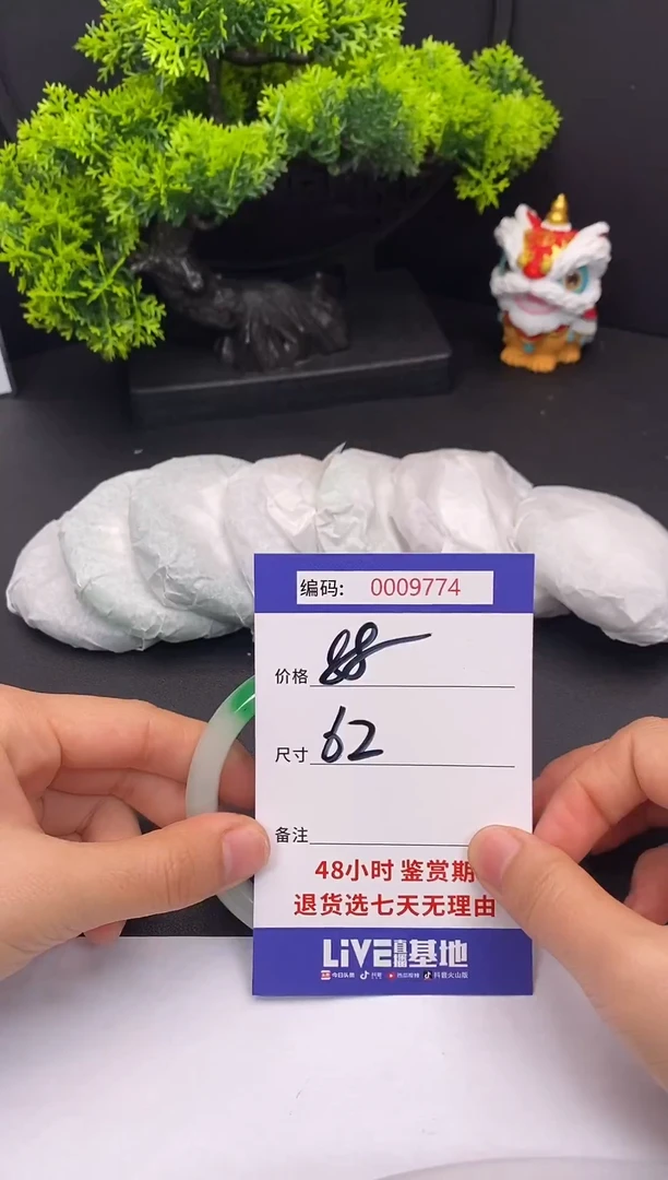 未镶嵌手镯翡翠0009774