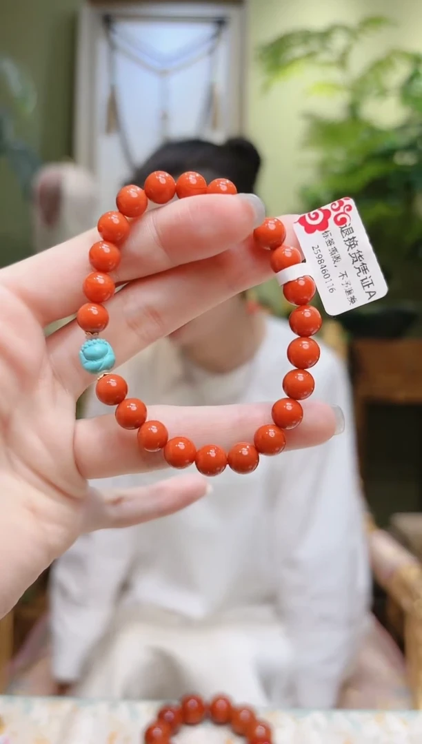 【闪购商品】南红玛瑙手串未镶嵌绿松无相佛南红手串2号