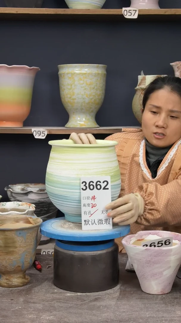 景德镇陶园花盆3662