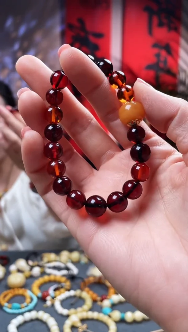 【闪购商品】琥珀手链未镶嵌手链