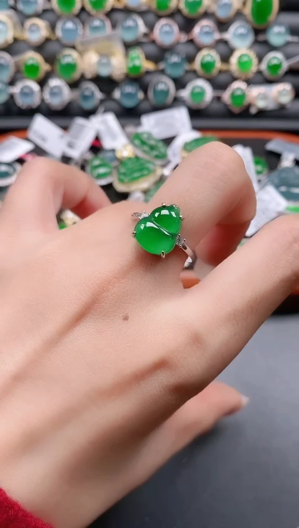 银S925镶嵌戒指翡翠1111