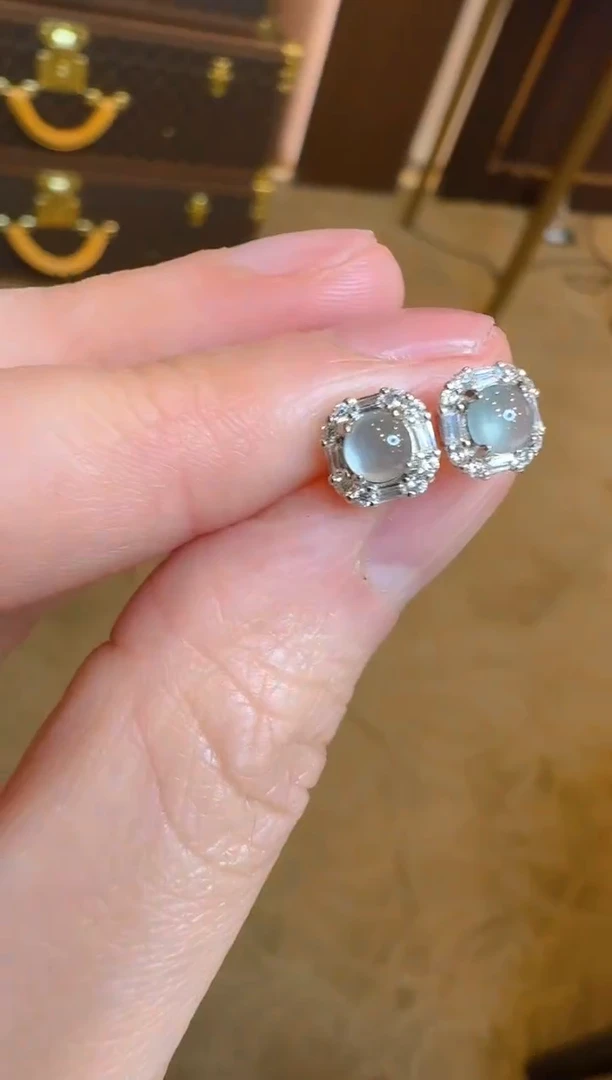 【闪购商品】翡翠耳饰银S925镶嵌多样性团购发一件