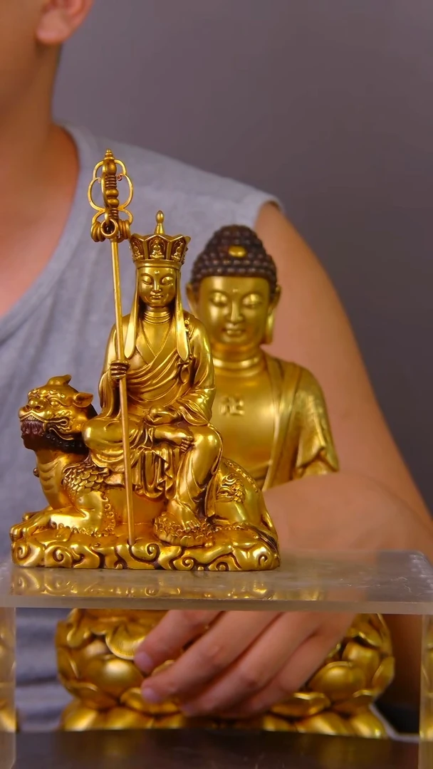 瓷片断* 山水紫铜鎏 金造像结缘1111