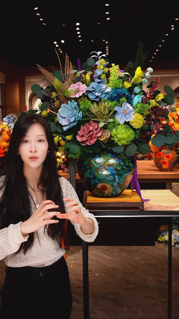 琉璃瓶手工花器花束空运包邮送货上门-以图片为准