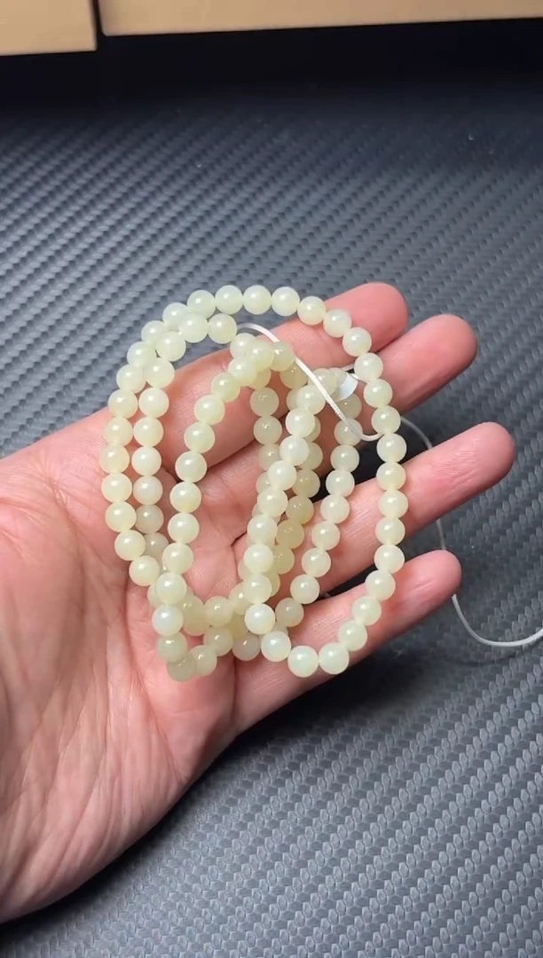 项链未镶嵌和田玉若羌微色差长链卡6M